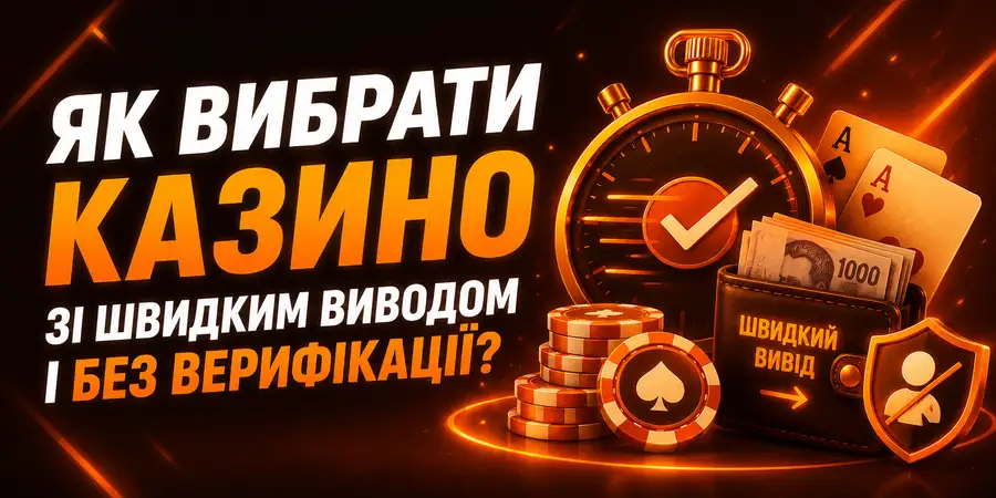 Як вибрати казино зі швидким виводом і без верифікації?